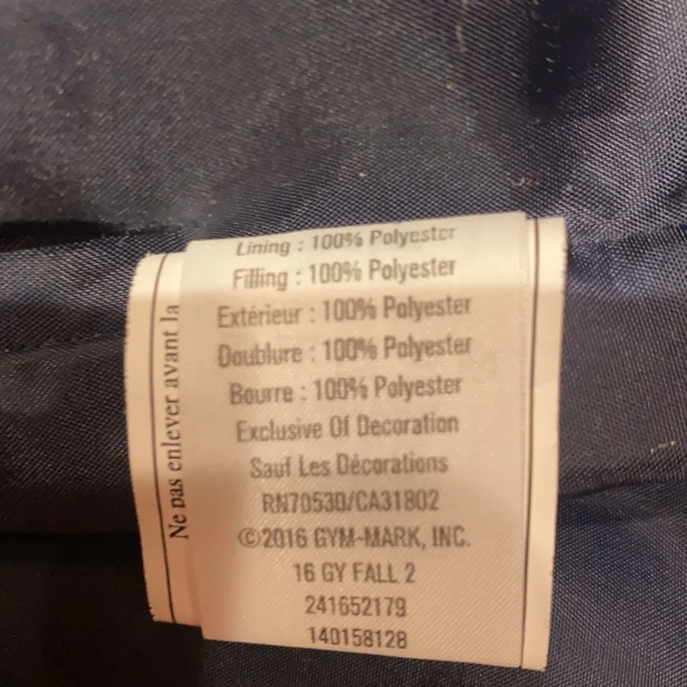Gymboree Kids Vest Orange Blue Medium Quilted